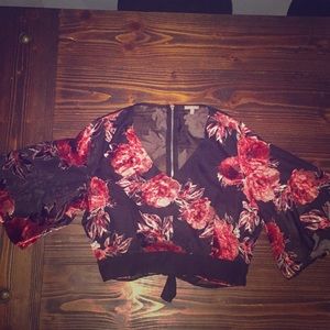 Floral Tea Time Crop Top